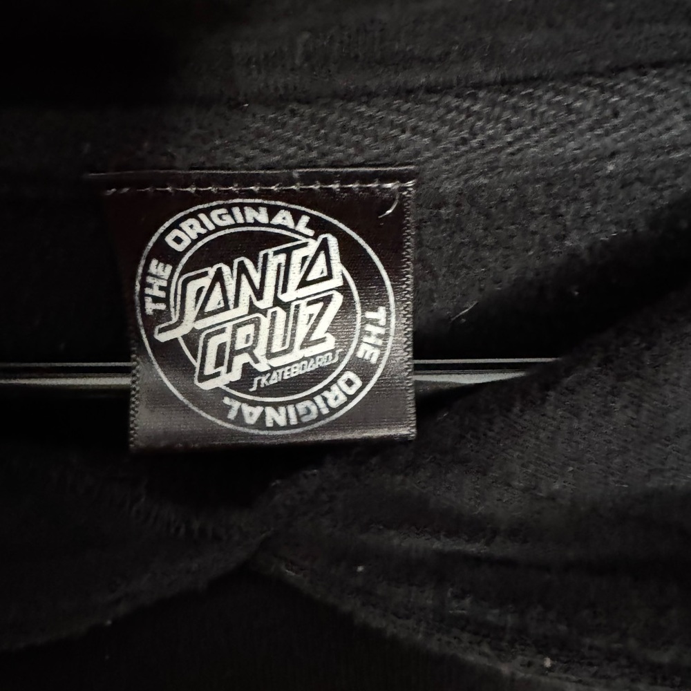 Santa Cruz Skateboards Black Hoodie with Pink Logo - Picture 5 of 7